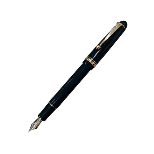 Pilot Custom 74 Dark Green Resin with Gold Trim Fountain Pen 14KT FINE Nib
