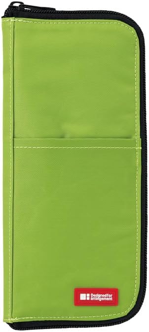 Lihit  Lab A7652-24 Flat Pencil Case, Black