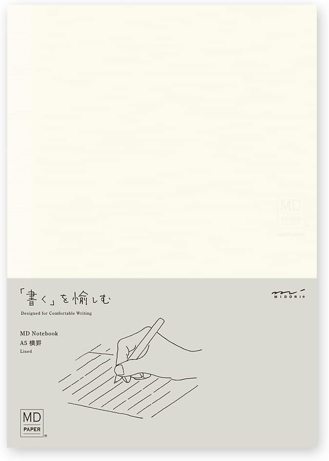 Midori  15294006 Notebook, MD Notebook, A5, Horizontal Ruled A
