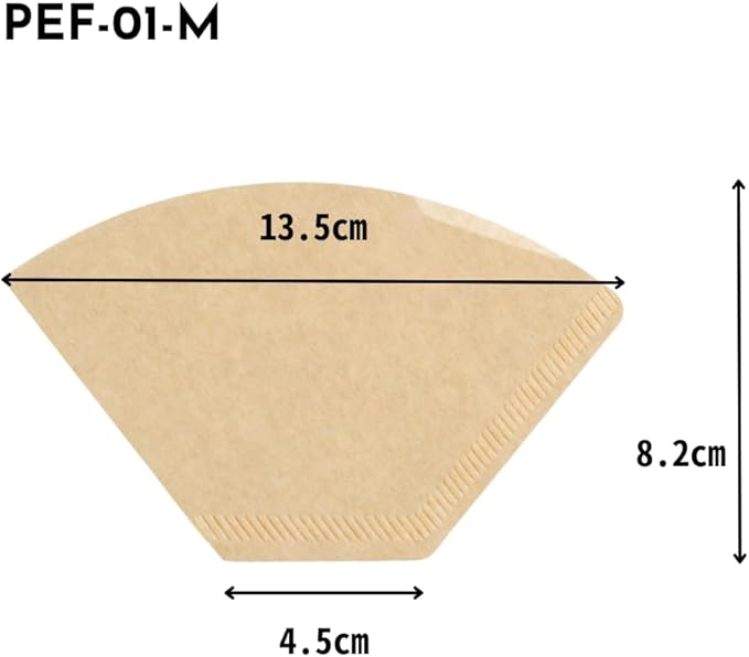 HARIO PEF-01-100M Pegasus Coffee Paper Filter 01M Misarashi 1-2 Cups, 100 Pieces,