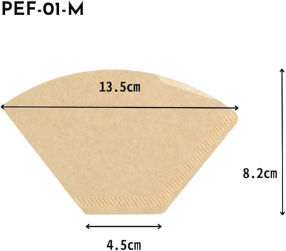 HARIO PEF-01-100M Pegasus Coffee Paper Filter 01M Misarashi 1-2 Cups, 100 Pieces,