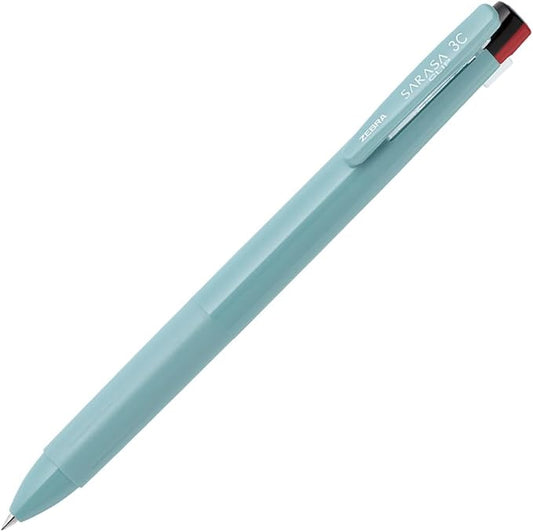 Zebra 3 Color Ballpoint Pen Sarasa Clip 3C 0.4mm Mist Blue J3JS5-MIBL
