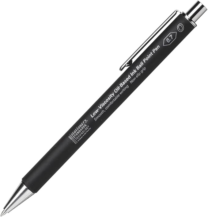 Nitoms S5110 STALOGY Low-Viscosity Oil-based Ballpoint Pen, Black