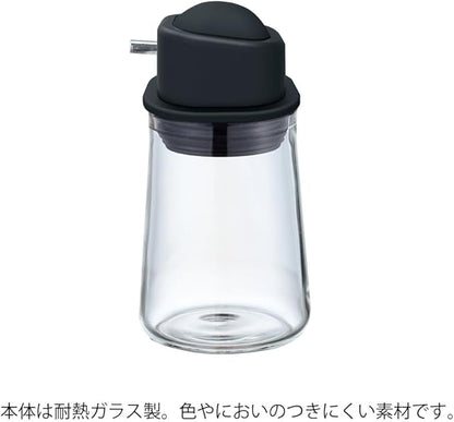 HARIO SYO-100-B Soy Sauce Sasher, One Push Type, 2.8 fl oz (80 ml), Black