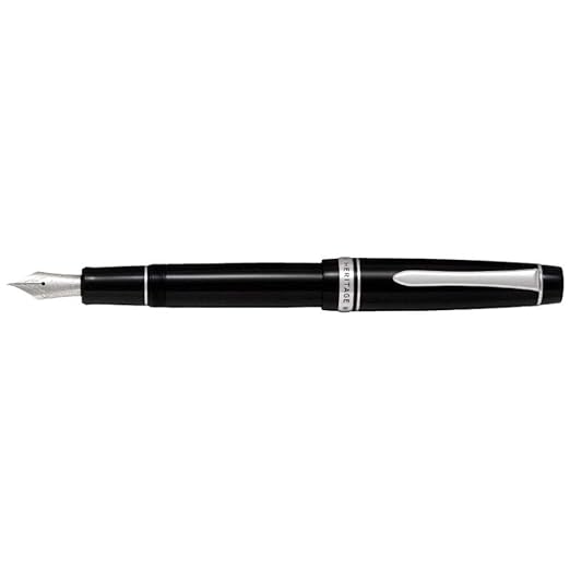 Pilot Fountain Pen Custom Heritage 912, Black Body, SU-Nib