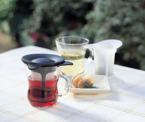 Hario 1-Cup Tea Maker, Natural Black