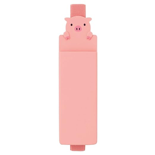 Lihit Lab Book Band with Pen case A7720-5 'Pig'