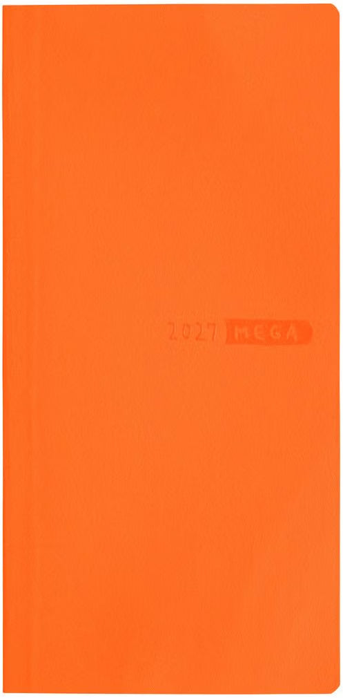 Hobonichi Techo 2027 weeks Mandarin Orange, January Start, Weekly.