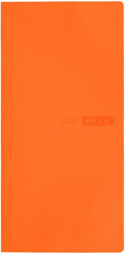 Hobonichi Techo 2027 weeks Mandarin Orange, January Start, Weekly.