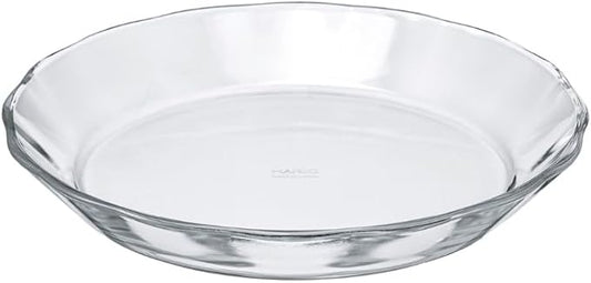 HARIO HPL-80-BK Heat Resistant Glass Plate, 28.7 fl oz (800 ml), Dinnerware, Plate, Clear, Au Gratin Dish, Made in Japan