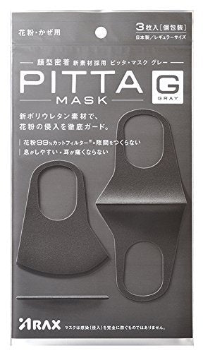 Pitta Mask 3 sheets Gray On