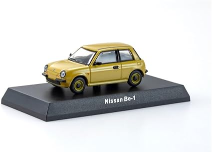 Kyosho 1/64 Nissan Be-1 Mini Car 1987 (Yellow)