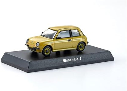 Kyosho 1/64 Nissan Be-1 Mini Car 1987 (Yellow)