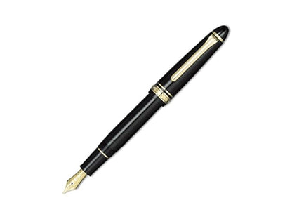 Sailor Profit 1911 Standard Black Glossy Gold trim 14Kt BROAD nib Fountain Pen