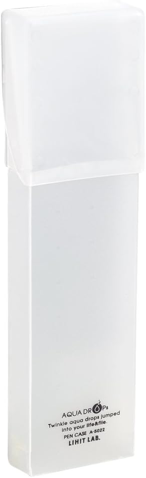 Lihit  Lab  Aqua Drops Pen Case, Milky White A5022-1