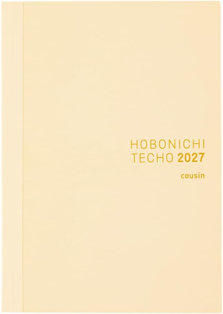 Hobonichi 2027, Main Unit, Cousin English Version (A5 / 1 Page per Day  / January / Monday)