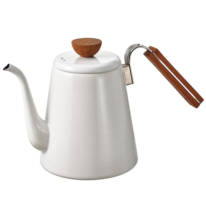 HARIO BTK-80-W Bona Tea Kettle-800ml, One Size, White