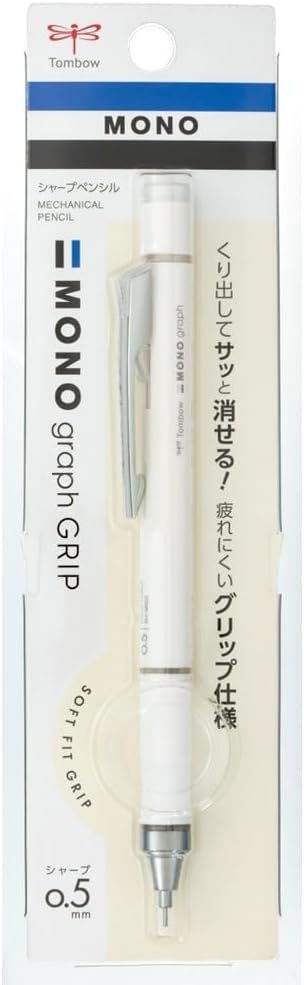 Tombow Mechanical Pencil, 0.5mm, MONO Monograph Grip (Soft Fit Grip for Anti-Fatigue), Pale Green DPA-152F
