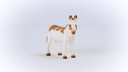 Schleich Farm World, Farm Animal Toys for Kids, American Spotted Donkey Toy Figurine, Ages 3 and up