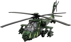 Sugarello Helicopter Fighter Jet with LED Light and Sound, Helicopter Toy, Air Force, Helicopter, Self-Defense Forces Collection, Present for Boys, 1/32