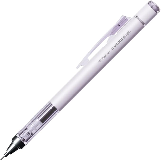 Tombow Pencil Mechanical Pencil 0.5mm MONO MONO Graph (Shake to advance lead) Neon White DPA-134A