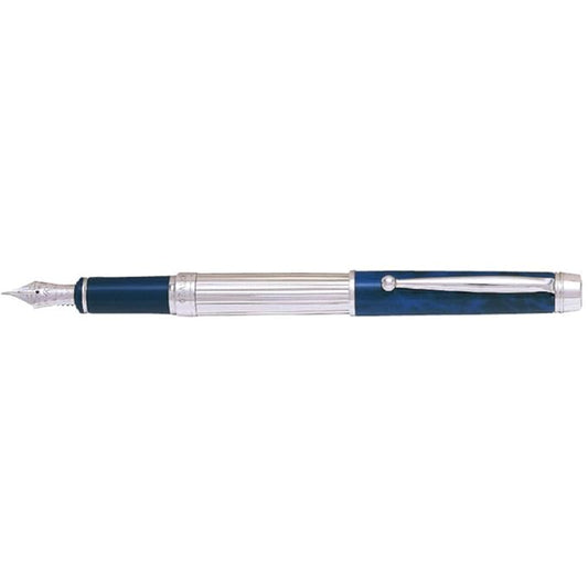 Pilot Fountain Pen Guranse Rhodium Black & Blue FM FGN-2MR-BLFM