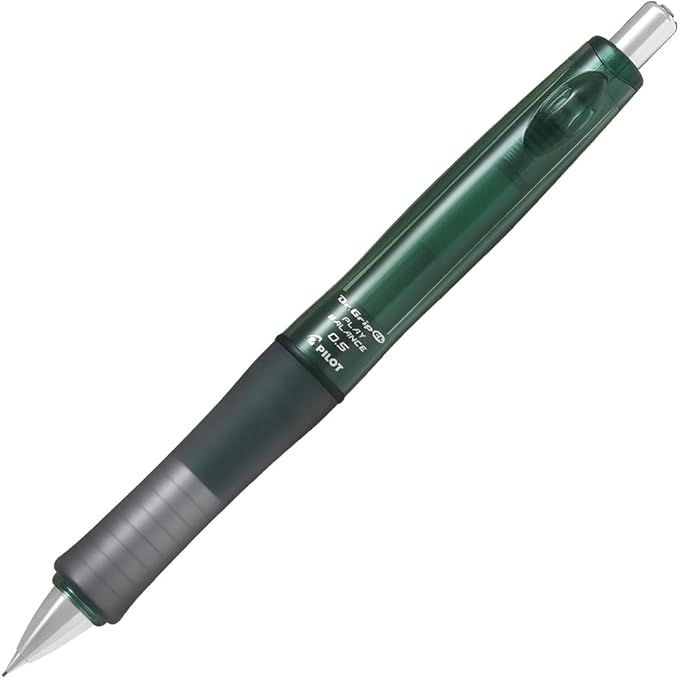 Pilot HDGCL70RCMSG Mechanical Pencil Doctor Grip CL Play Balance 0.5 Clear Moss Green