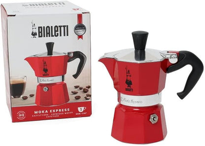 Bialetti 4941 Mocha Express 1 Cup Red