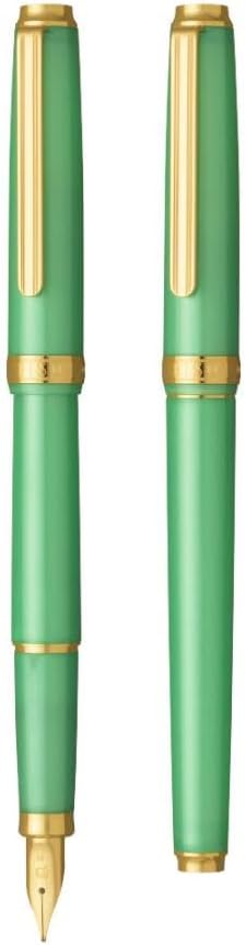 Platinum Fountain Pen, Bisou BISO Fountain Pen, Limited Color, 1500 Pens, PTL-15000 (Sparkle Mint Green, Medium Point, M)
