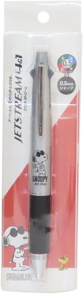 UNI JETSTREAM Mechanical Pencil & Black Red Blue & Green 4 Colors] Jet Stream 4 & 1 / Joe Cool Peanuts