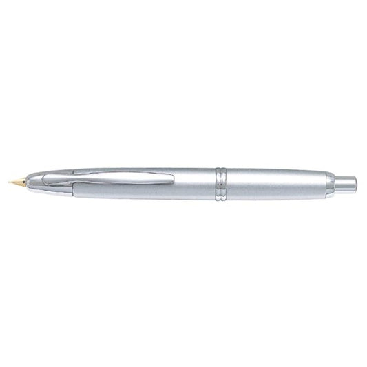 Pilot Namiki Capless Shiny Silver Vanishing Medium Nib Fountain Pen