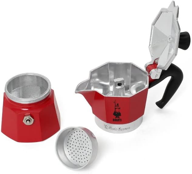 Bialetti 4941 Mocha Express 1 Cup Red