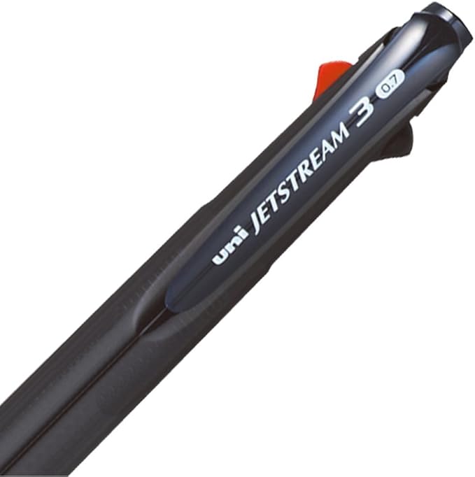 Uni Mitsubishi Pencil 3-Color Ballpoint Pen Jetstream 0.7 Transparent Navy Easy to Write SXE340007T.9