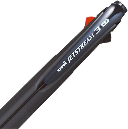 Uni Mitsubishi Pencil 3-Color Ballpoint Pen Jetstream 0.7 Transparent Navy Easy to Write SXE340007T.9