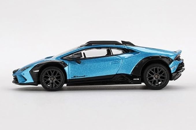 MINI GT 1/64 Lamborghini Huracan Stellato Blu Aegir (Blue) (Left