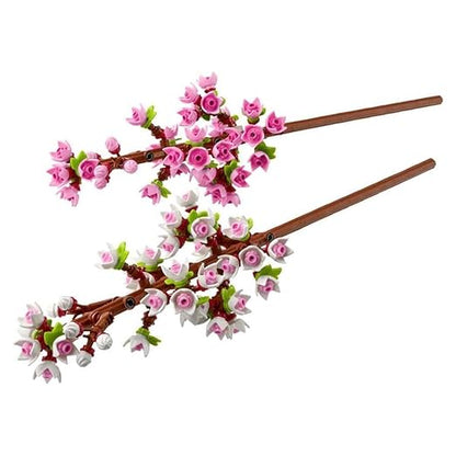 LEGO Creator Cherry Blossoms, Artificial Room Decor Flowers and Desk Accessory, Bouquet of Flowers for Displaying, Flower Gift for Girls and Boys Age 8 and Over 40725