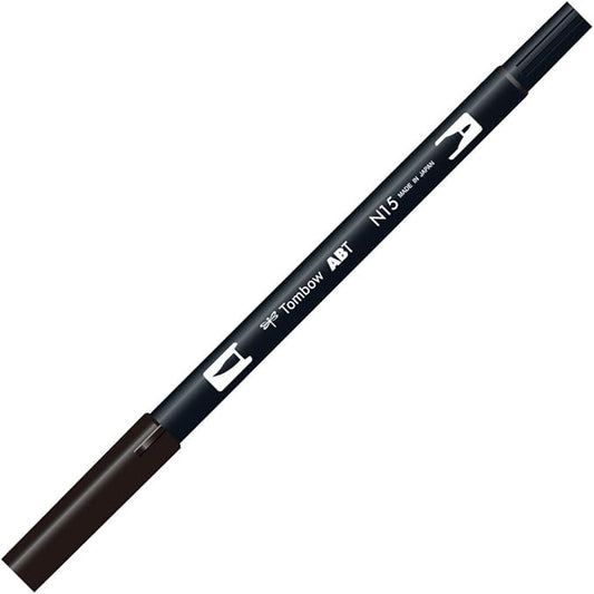Tombow Pencil Brush Pen Dual Brush Pen AB-T Black 6 Pieces AB-TN15-6P