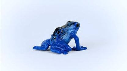 Schleich Wild Life, Wild Animal Rainforest Jungle Toys for Kids, Poison Dart Frog Toy, Blue, Ages 3+