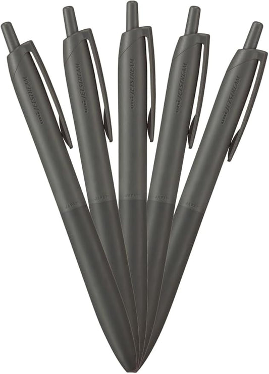 Uni JETSTREAM Pencil HSXNSL055P.24 Permanent Ballpoint Pen Jet Stream Light Touch Ink 5 Pack 0.5 Off Black