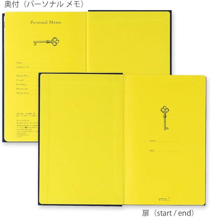 Midori Journal Door, Navy Blue