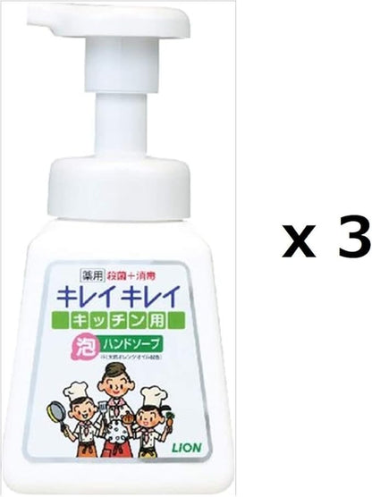 Kirei Kirei Medicated Kitchen Foam Hand Soap, 3 Pieces