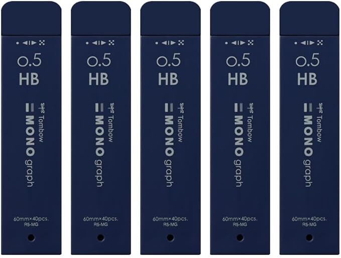 Tombow MONO Monogram MG 0.5mm HB Navy R5-MGHB42-5P