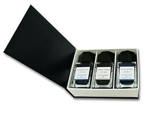 Pilot Iroshizuku Mini Ink 15ml Set-A Tsukiyo, Takesumi, Konpeki