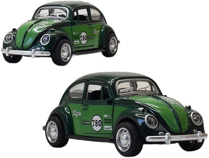 Beetle Vintage Classic Car Model 1:32 Alloy with Lights & Sounds Openable Door Object 4-6 Years Old Boy Gift