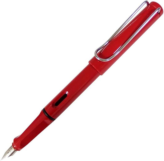 Lamy Safari Fountain Pen, Safari Red, L16, Nib Size: F (Fine)