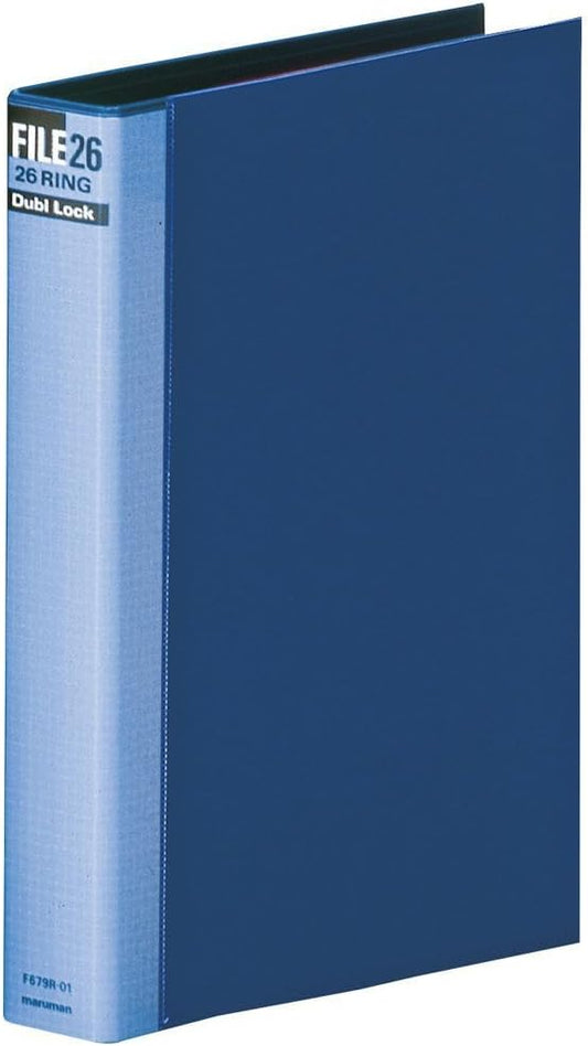Maruman Loose Leaf Binder B5 Double Block 26 Holes Blue F679R-02