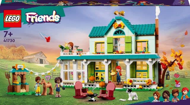 LEGO Friends Autumn's House 41730 Building Toy Set (853 Pieces), Multi Color