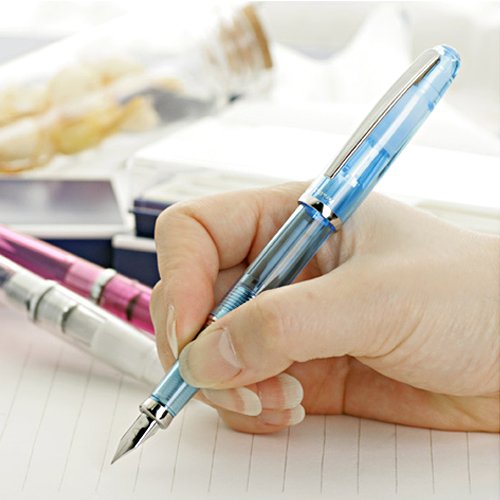 Platinum Nian brush balance fountain pen Crystal Blue in character PGB3000A # 58-3