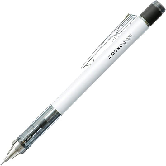 Tombow Pencil Mechanical Pencil 0.5mm MONO MONO Graph (Shake to advance lead) Neon White DPA-134A