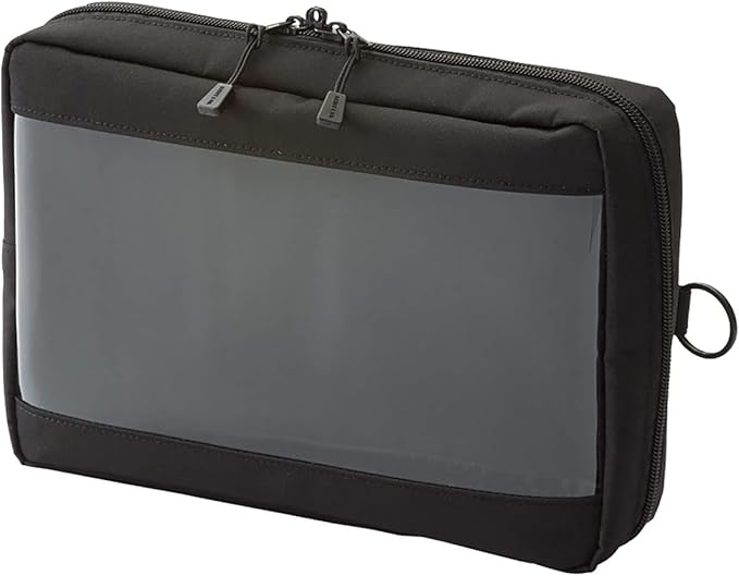 Lihit  Lab  Pouch Clear Box A6 Black F7582-24
